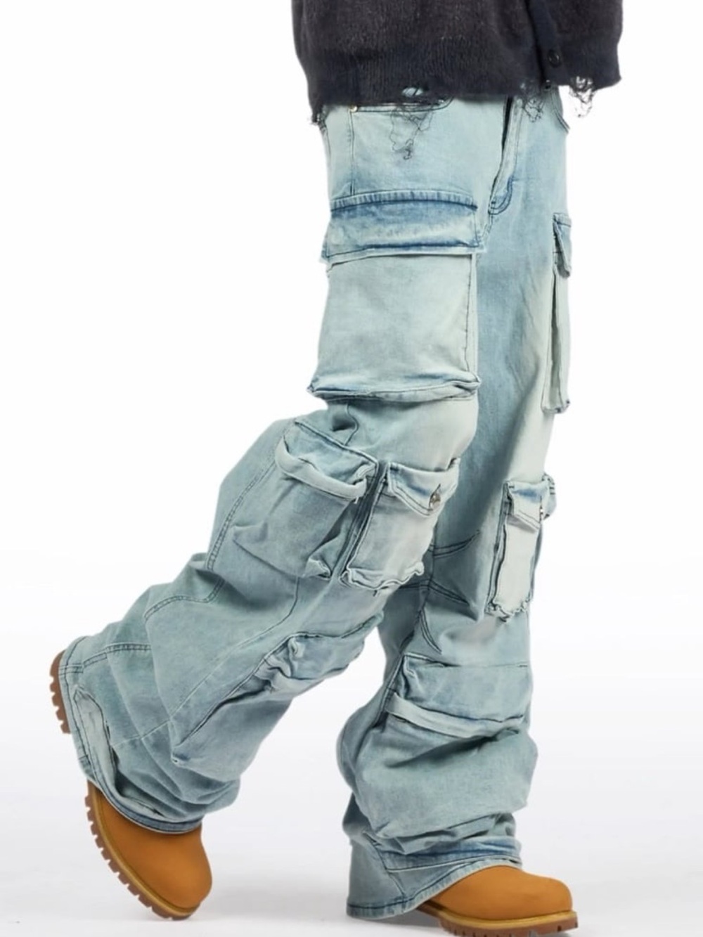 Baggy Denim Cargo Jean